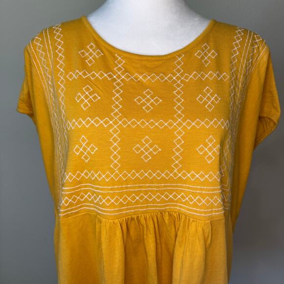 Gloria Vanderbilt Yellow Tunic Shirt - XXL - Excellent - Picture 3 of 10